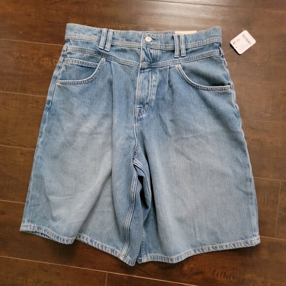 Free People Interstate Slouchy Denim Shorts Womens 29 Casual Y2K Jorts Relaxed - Picture 5 of 8